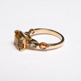 Dendritic Quartz & Sapphire Ring