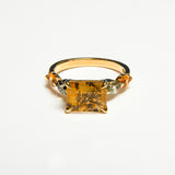 Dendritic Quartz & Sapphire Ring