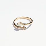 Opal Bypass Ring