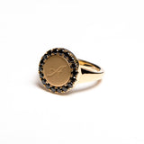 Initial Signet Pinky Ring