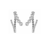Graduated Bezel Earrings