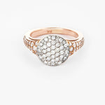 18k Rose Gold & Brilliant Round Diamonds 0.63ct Note: Intended as a pinky ring 