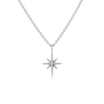 Celestial Star Pendant - White Gold