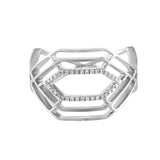 Hexa Ring - White Gold