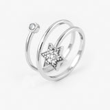 Riley Ring side view - White Gold 
