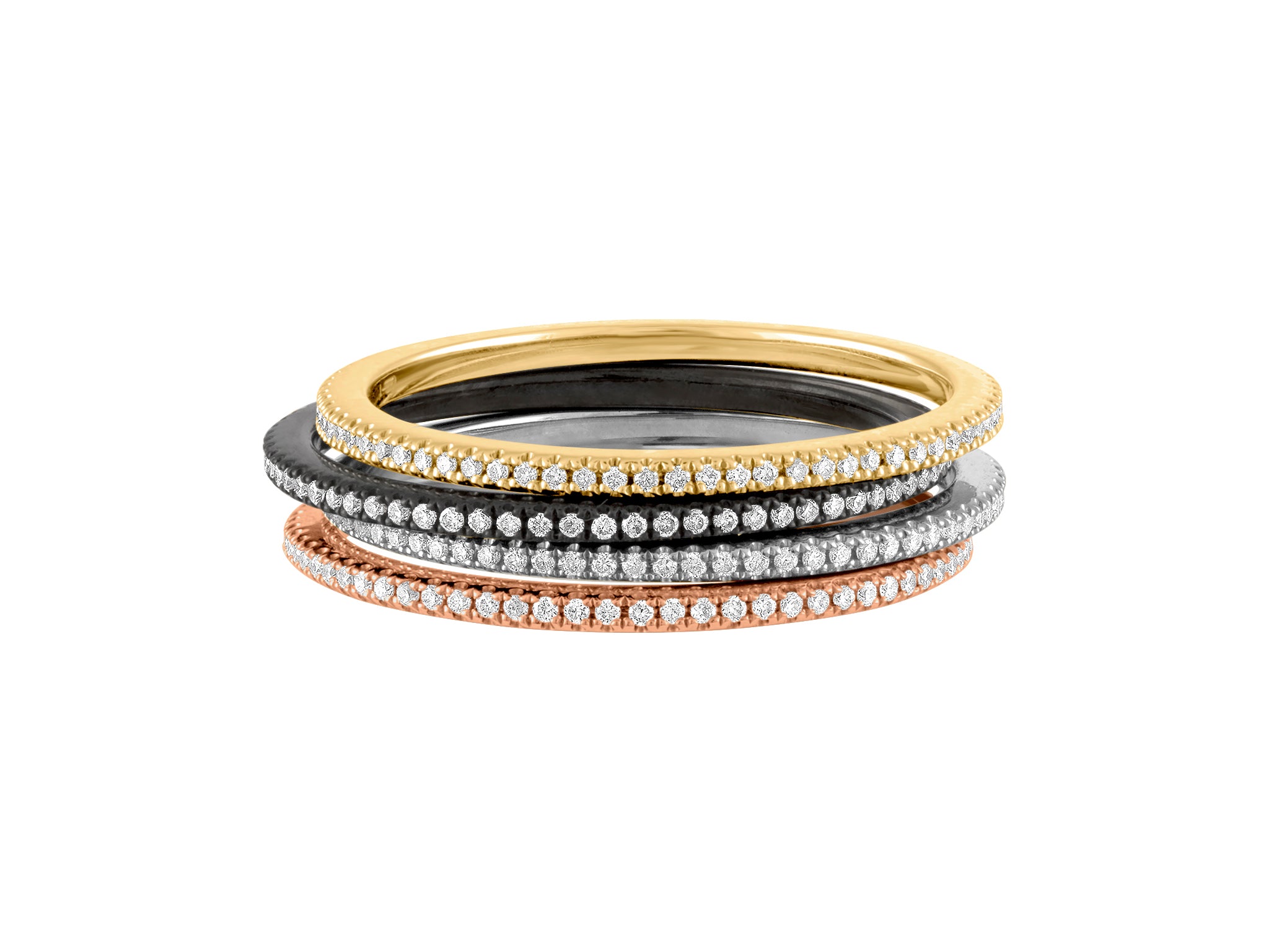 Stackable Rings in Various Metals